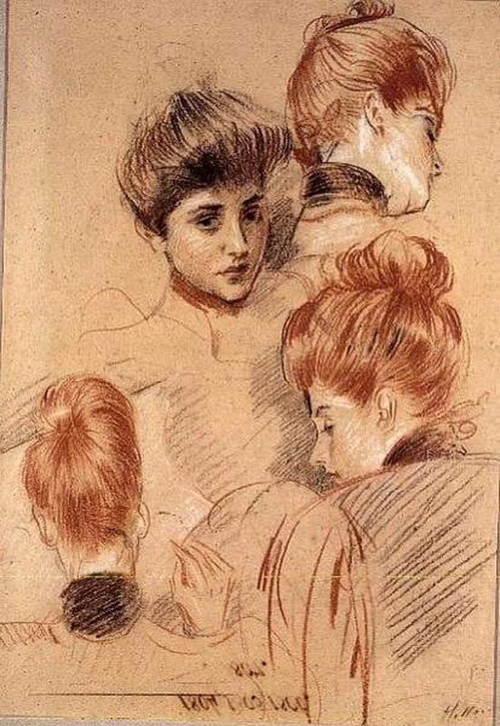 Studi di Mme. Helleu e Mme. Clarighy